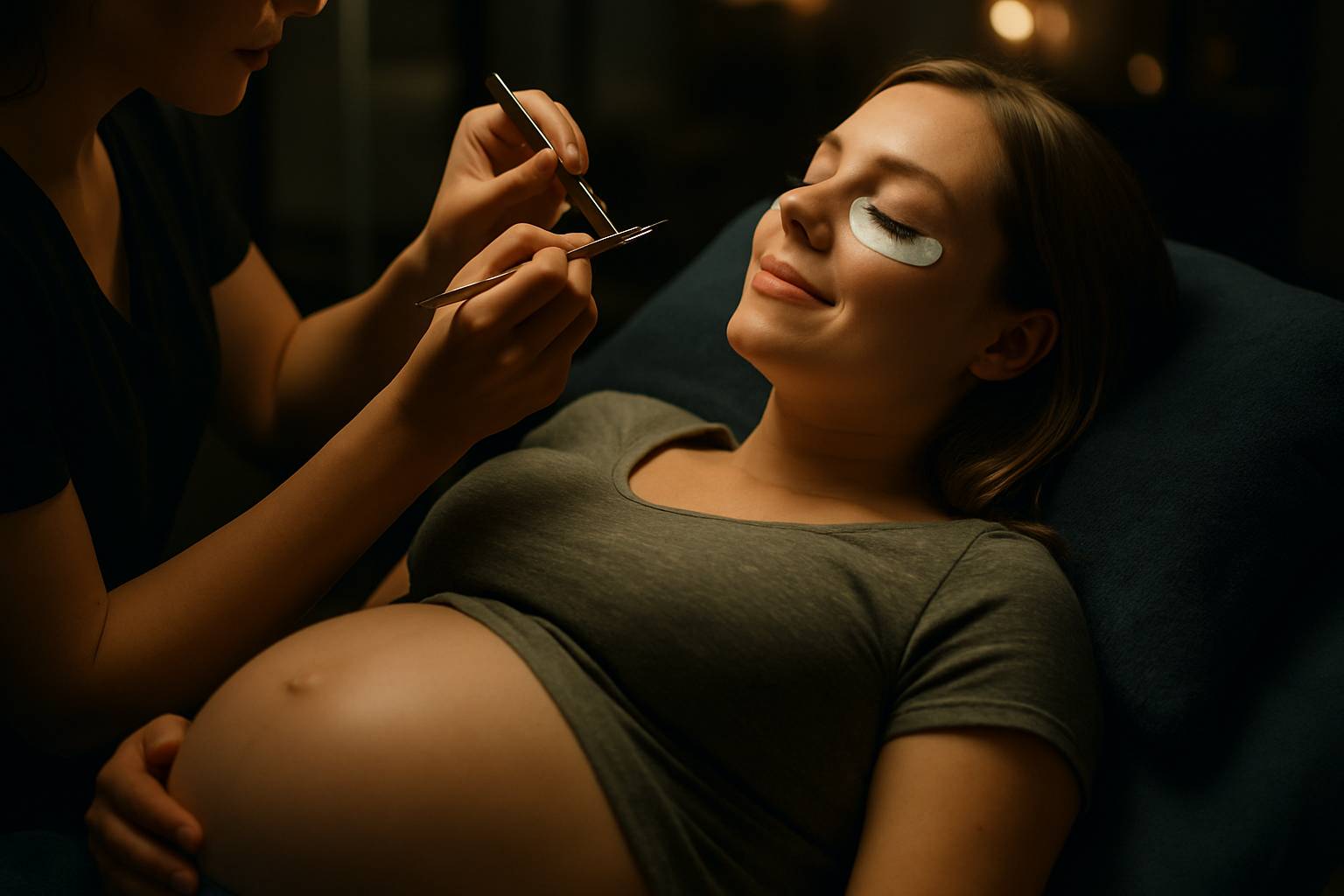 Les extensions de cils sont-elles adaptées pendant la grossesse ?